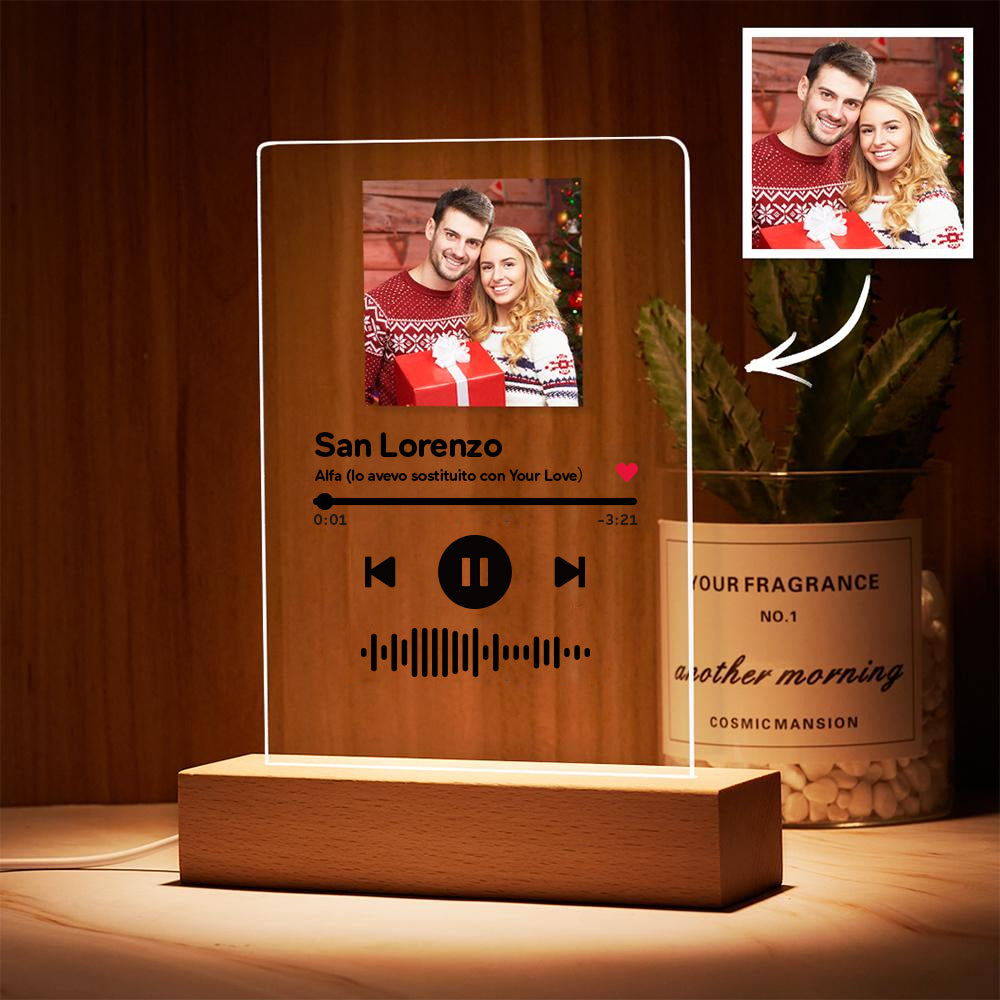 Scannable Music Plaque Night Light