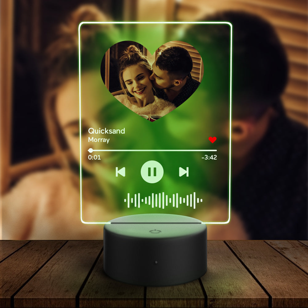 Scannable Heart Code Night Light