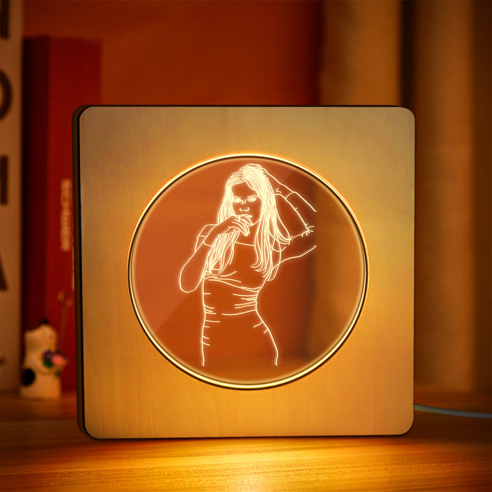 Photo Wooden Frame Night Light
