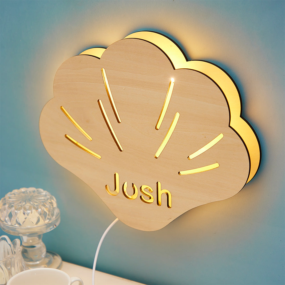 Shell Wooden Night Light