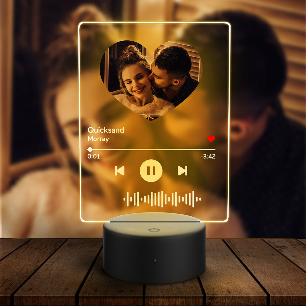 Scannable Heart Code Night Light